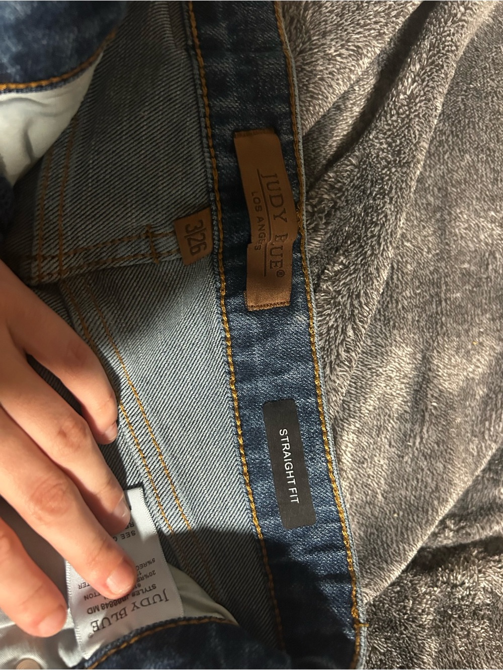 Judy Blue Mid Wash Straight Fit Jeans - Blue